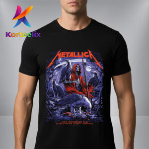 Metallica M72 Sydney Venue Poster At Accor Stadium On November 15 2025 In Sydney Australia Unisex T Shirt